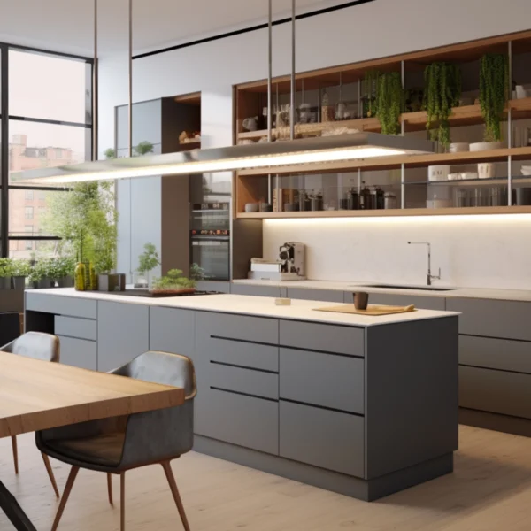 stylish and organized kitchen design